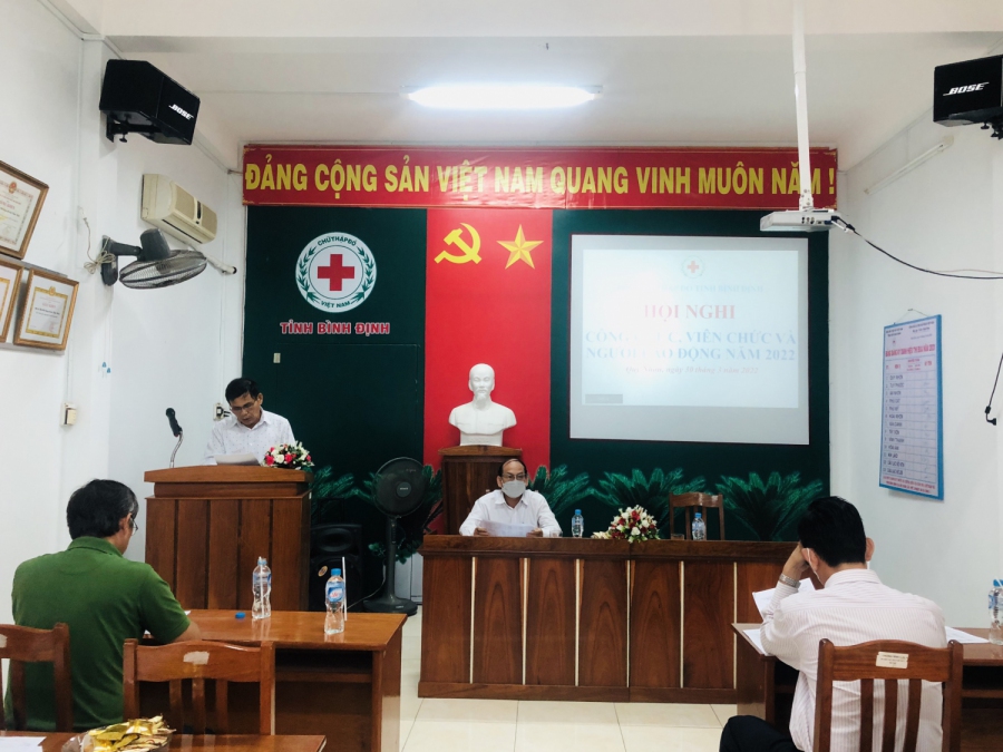 Hội nghị cán bộ, công chức, viên chức Hội Chữ thập đỏ tỉnh năm 2022