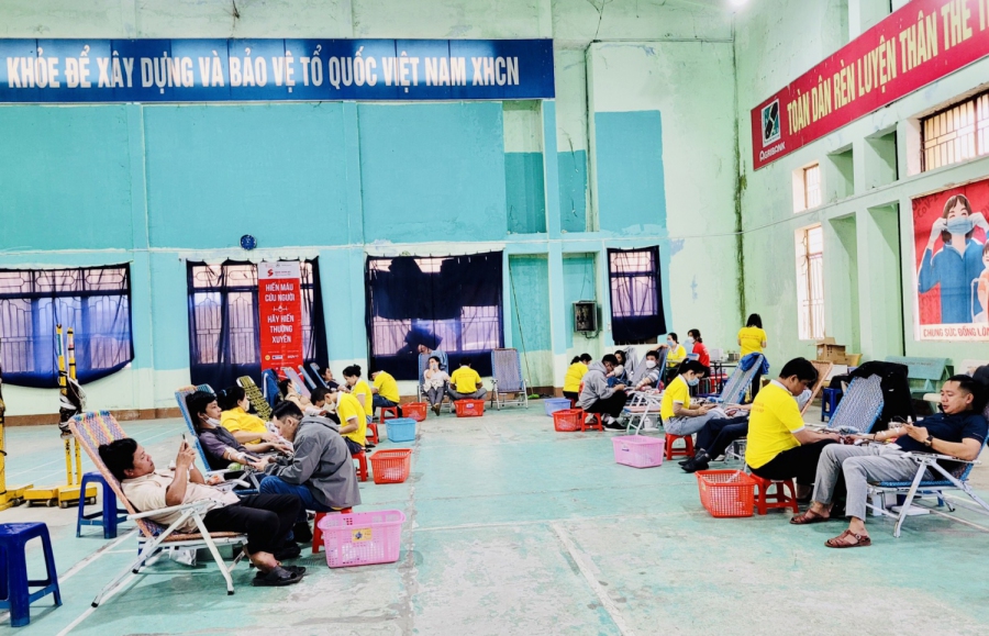 Huyện Phù Mỹ tổ chức Hiến máu tình nguyện đợt 6/2022.