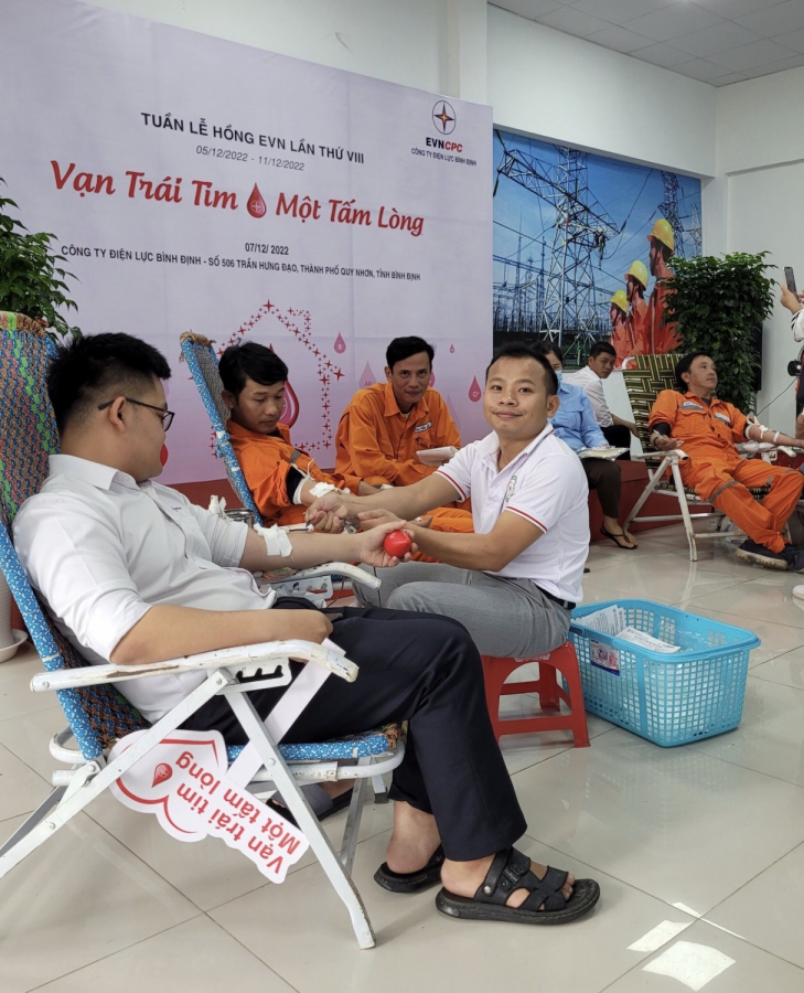 Điện lực Bình Định hiến 135 đơn vị máu