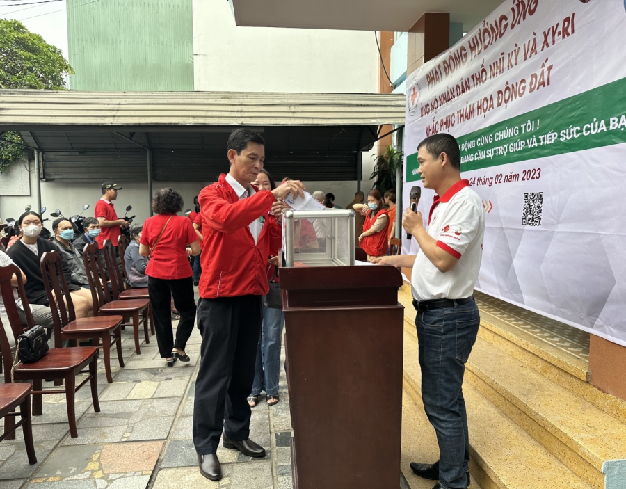 Hội Chữ thập đỏ TP. Quy Nhơn: Phát động ủng hộ người dân Thổ Nhĩ  Kỳ và Syria khắc phục thảm họa động đất và Tổ chức phiên chợ 0 đồng
