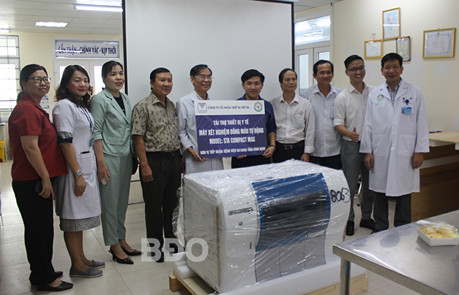 Bàn giao và lắp đặt máy xét nghiệm đông máu tự động tại BVĐK tỉnh