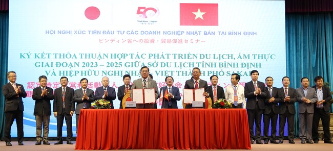 Gặp gỡ Bình Định - Nhật Bản 2023: Ký kết nhiều biên bản hợp tác phát triển trên các lĩnh vực