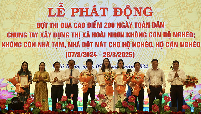 TX Hoài Nhơn: 200 ngày tổng lực xóa nghèo, xóa nhà tạm, dột nát
