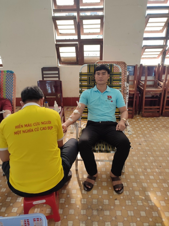 Bí thư xã Đoàn 23 lần hiến máu tình nguyện