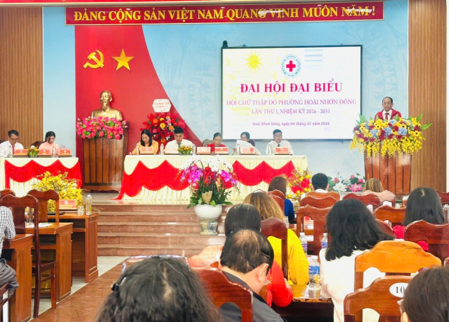 Đại hội Hội chữ thập đỏ phường Hoài Nhơn Đông