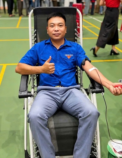 Bí thư chi đoàn 20 lần hiến máu