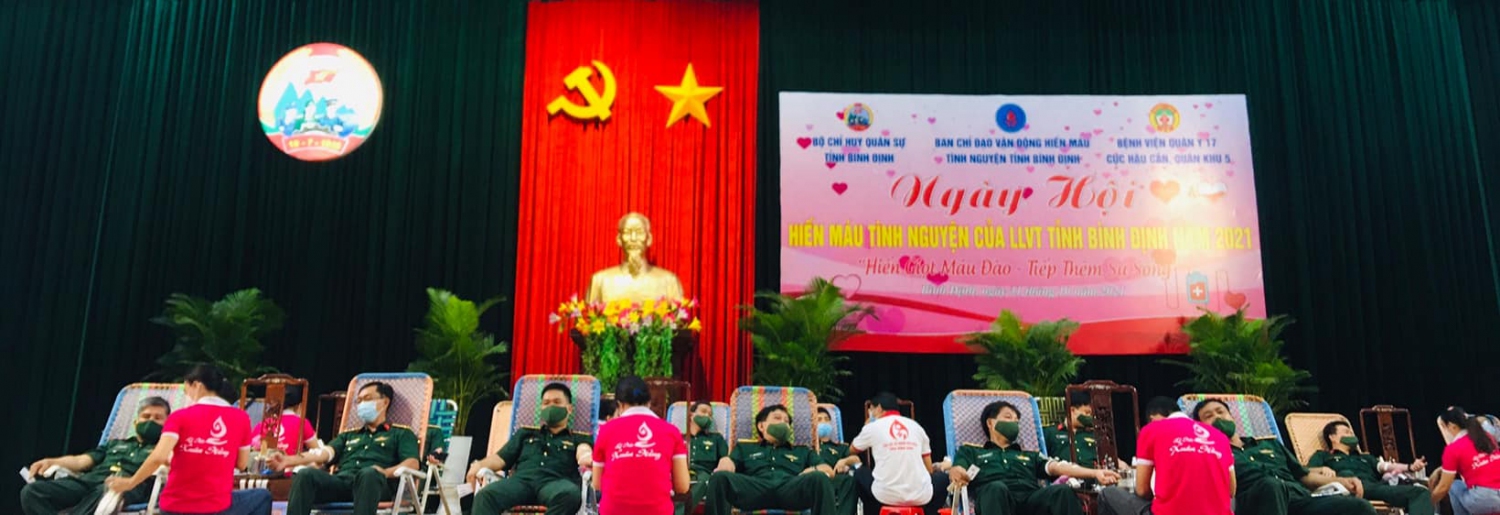Hiến máu tình nguyện trong các đơn vị lực lượng vũ trang tỉnh