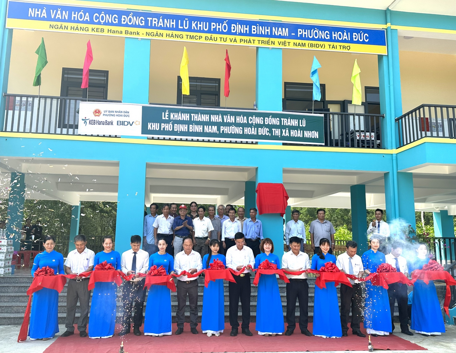 Khánh thành nhà văn hóa cộng đồng tránh trú lũ khu phố Định Bình Nam, Phường Hoài Đức
