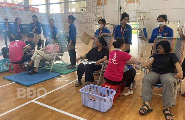 Sinh viên Trường ĐH Quy Nhơn hiến máu tình nguyện