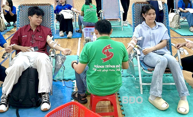 Ngày hội hiến máu tình nguyện tại Trường Đại học Quy Nhơn