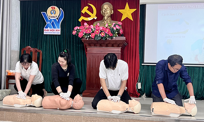 Quang cảnh buổi tập huấn. Ảnh: D.L