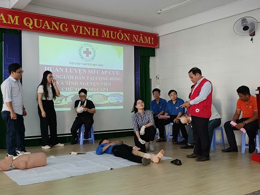 Tập huấn kỹ năng sơ cấp cứu cho thanh niên, sinh viên