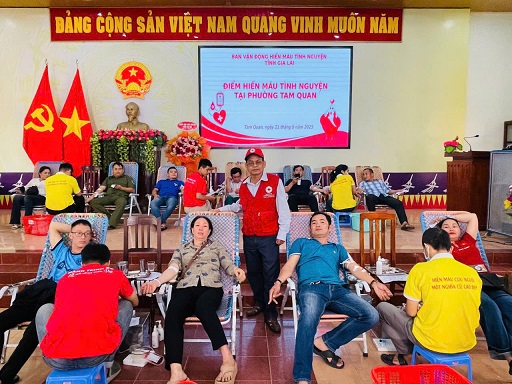 Phường Tam Quan và Hoài Ân tổ chức ngày hội hiến máu tình nguyện