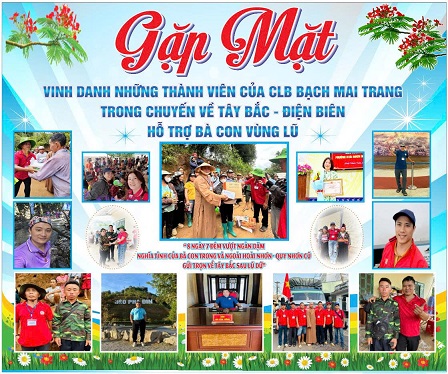 Câu lạc bộ TNVCTĐ Bạch Mai Trang: Tổng kết, vinh danh chuyến cứu trợ tại tỉnh Điện Biện