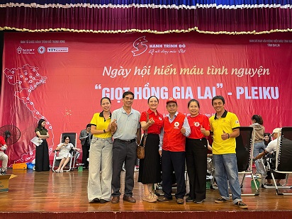Tiếp nhận hơn 350 đơn vị máu tại Ngày hội hiến máu tình nguyện Giọt hồng Gia Lai - Pleiku